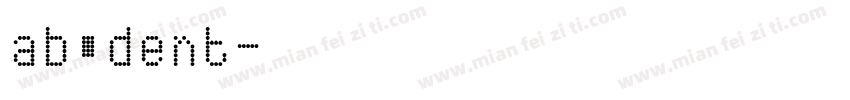 ab dent字体转换